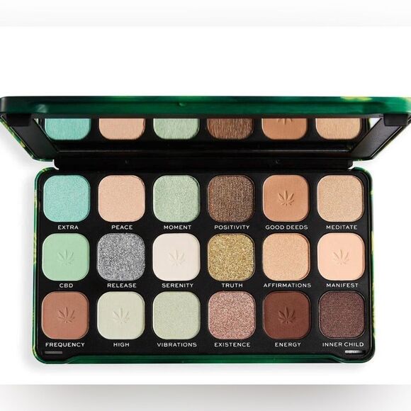 NIB Revolution Forever Flawless Chilled Vibes 18 Shade Eyeshadow Pallet - Picture 2 of 8
